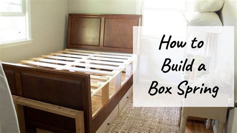 how to build a full xl box metal spring|how to build a box spring.